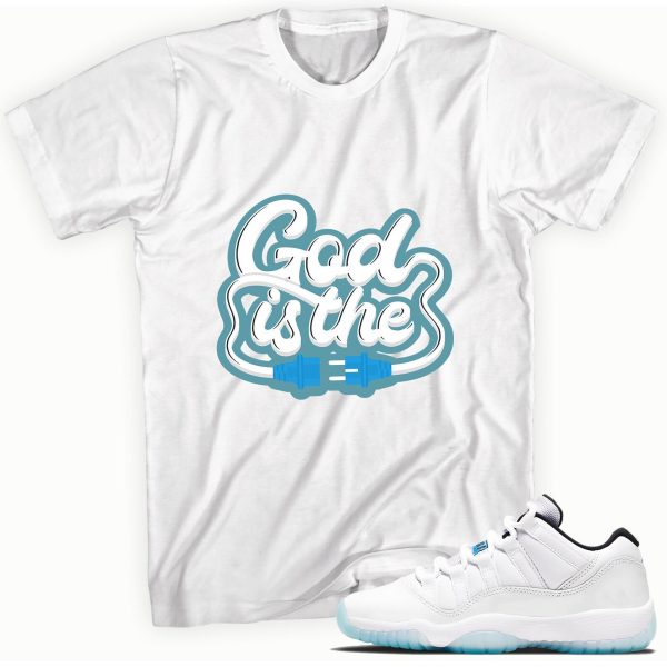 God is The Sneaker Tee Made for Jordan 11 Retro Low Legend Blue Jezsport.com