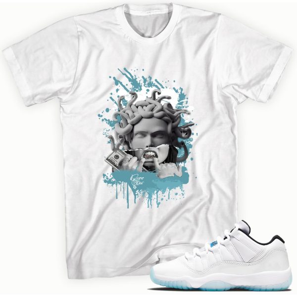 Medusa T-Shirt Made to Match Jordan 11 Retro Low Legend Blue Jezsport.com