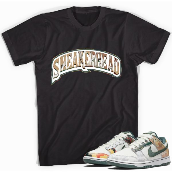 Sneaker Head Sneaker Shirt Backwoods Tribute Match Dunk Low Sail Multi Camo Jezsport.com