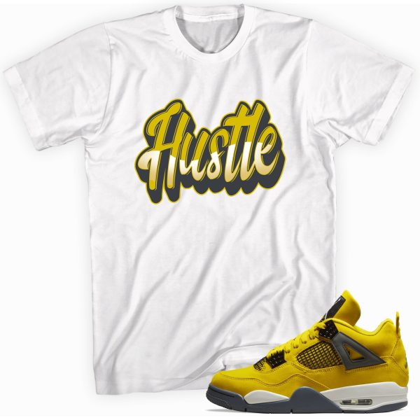 Hustle T-Shirt Match Jordan 4 Lightning Jezsport.com