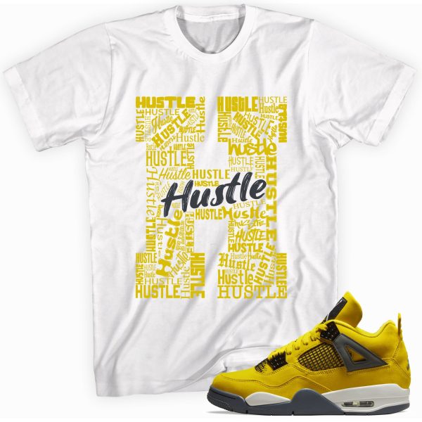 H Is For Hustle T-Shirt Match Jordan 4 Lightning Jezsport.com