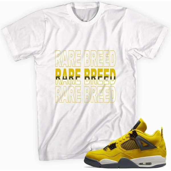 Rare Breed T-Shirt Match Jordan 4 Lightning Jezsport.com