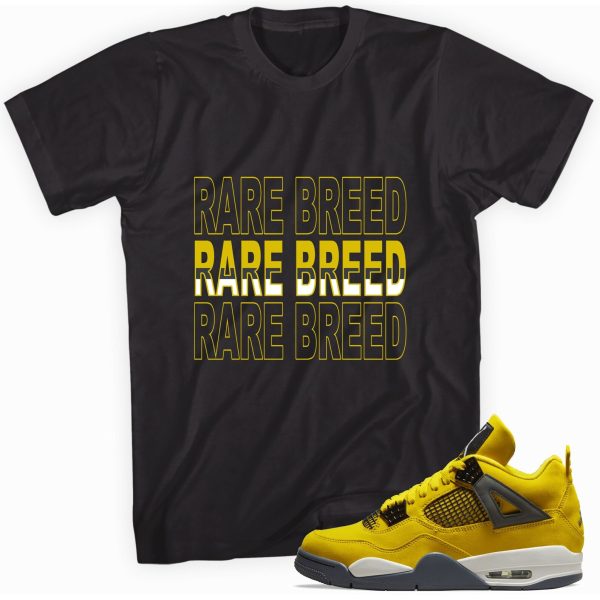 Rare Breed T-Shirt Match Jordan 4 Lightning Jezsport.com