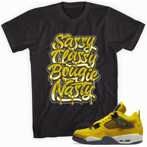 Sassy Classy Bougie T-Shirt Match Jordan 4 Lightning Jezsport.com