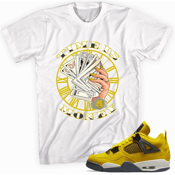 Time Is Money T-Shirt Match Jordan 4 Lightning Jezsport.com