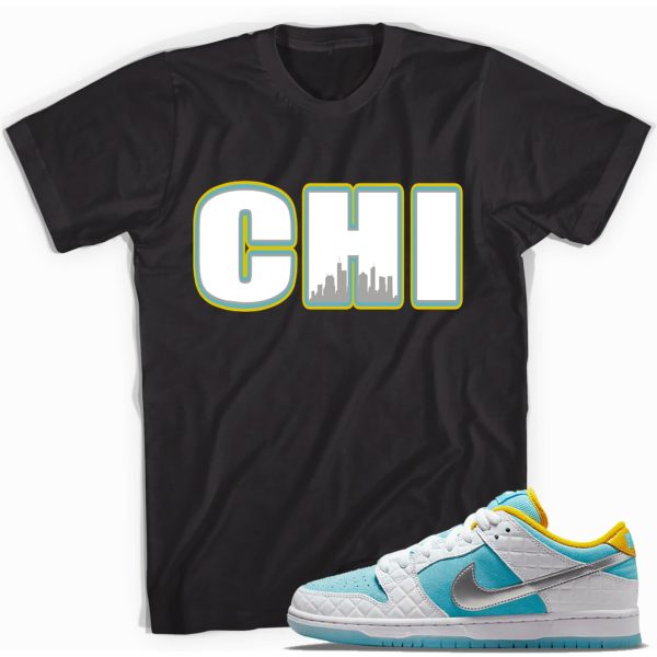 Chicago Adult Unisex Sneaker Shirt Match SB Dunk Low Pro FTC Lagoon Pulse Jezsport.com