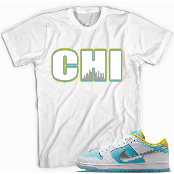 Chicago Adult Unisex Sneaker Shirt Match SB Dunk Low Pro FTC Lagoon Pulse Jezsport.com