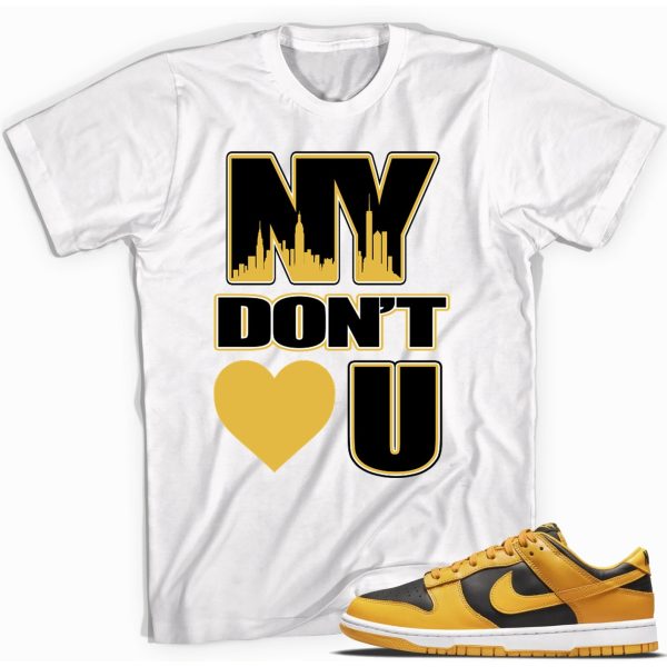 NY Don't Sneaker Shirt Match Dunk Low Goldenrod 2021 Jezsport.com