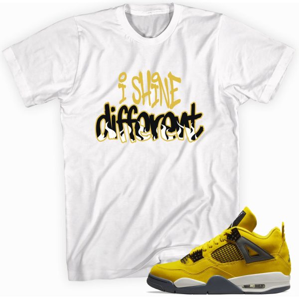 Shine Different T-Shirt Match Jordan 4 Lightning Jezsport.com