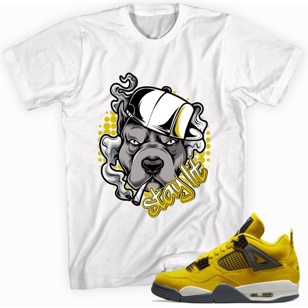 Stay Lit T-Shirt Match Jordan 4 Lightning Jezsport.com