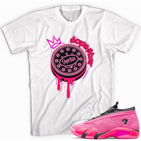 Oreo T-Shirt Match Jordan 14 Shocking Pink Jezsport.com