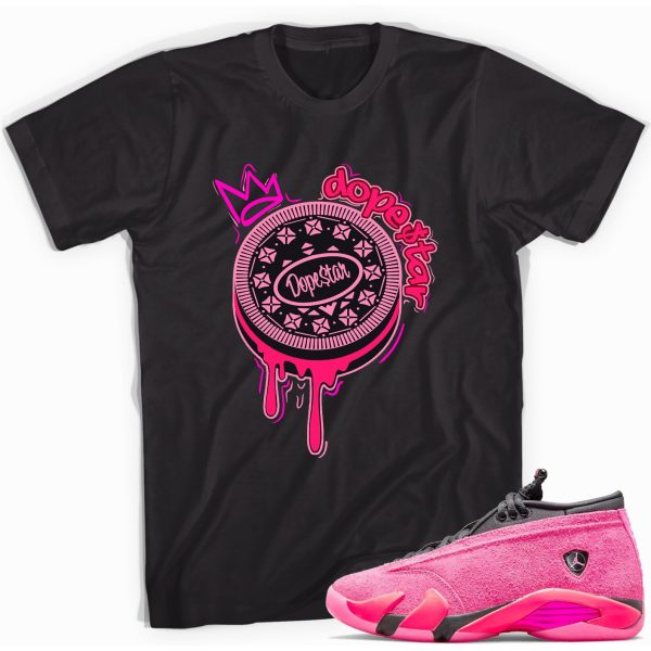 Oreo T-Shirt Match Jordan 14 Shocking Pink Jezsport.com