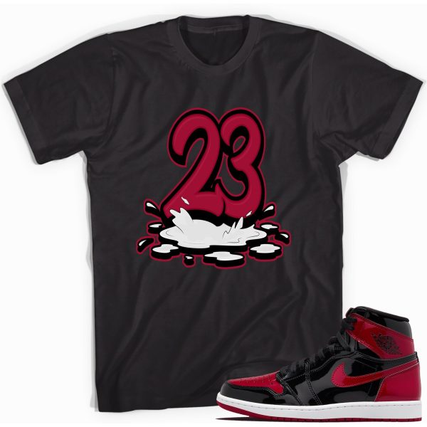 23 T-Shirt Match Jordan 1 Retro Bred Patent Jezsport.com