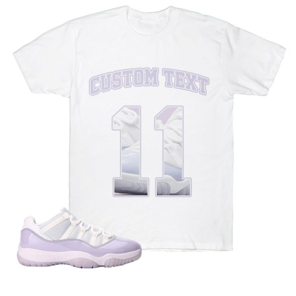 Number 11 CM11 Custom Text Unisex Shirt Match Jordan 11 Retro Low Pure Violet Jezsport.com