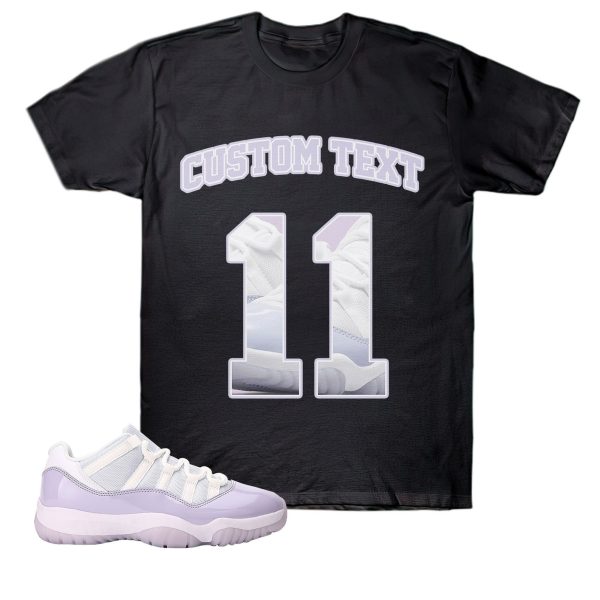 Number 11 CM11 Custom Text Unisex Shirt Match Jordan 11 Retro Low Pure Violet Jezsport.com