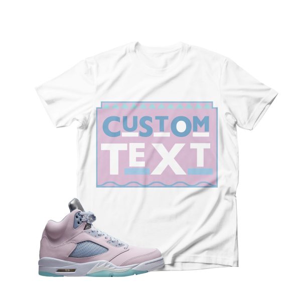 Custom Text 90s TV Style Unisex Shirt Match Jordan 5 Retro Easter 2023 Jezsport.com