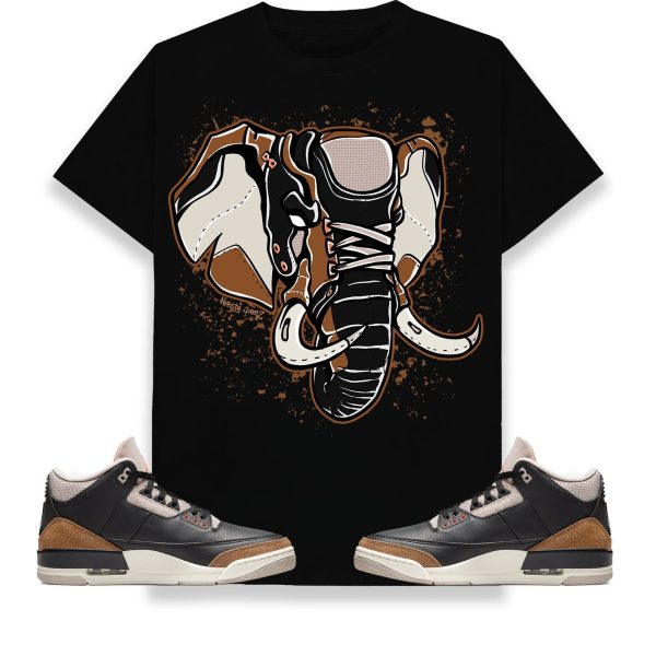 Elephant Head Unisex Shirt Match Jordan 3 Retro Desert Elephant Jezsport.com