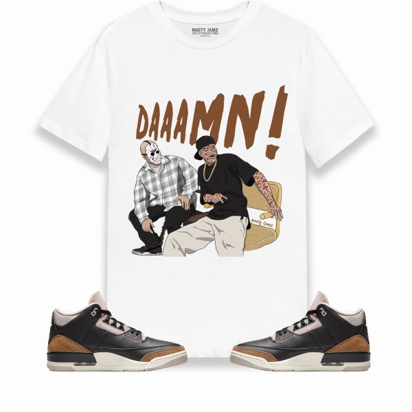 DAAAMN Unisex Shirt Match Jordan 3 Retro Desert Elephant Jezsport.com