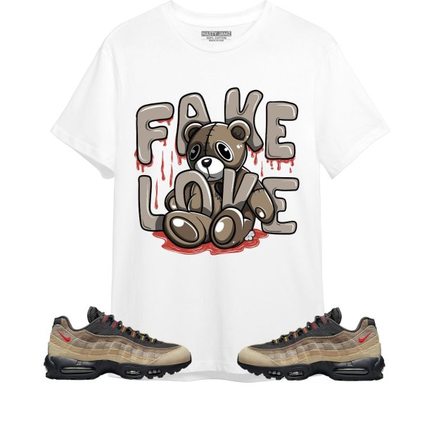 Fake Love Unisex Shirt Match Air Max 95 Off Noir Limestone Jezsport.com