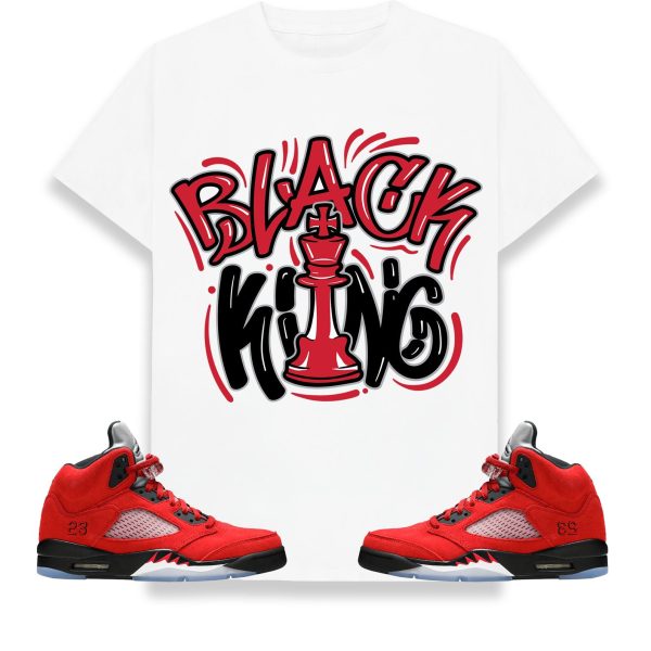 Black King Unisex Shirt Match Jordan 5 Retro Toro Bravo Raging Bull Jezsport.com