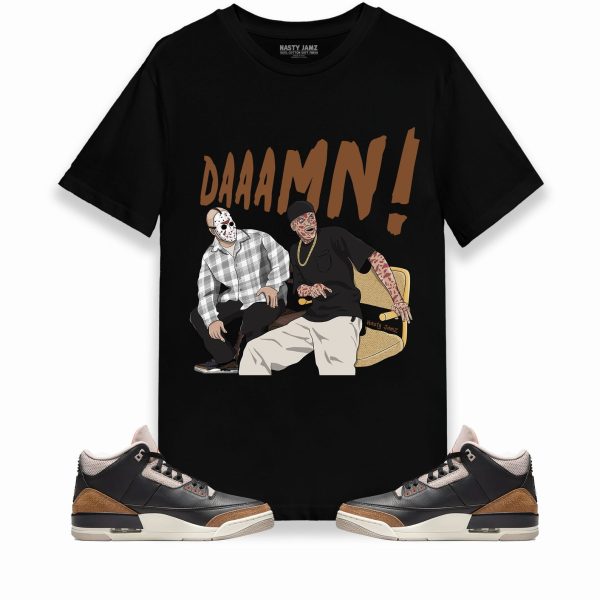 DAAAMN Unisex Shirt Match Jordan 3 Retro Desert Elephant Jezsport.com