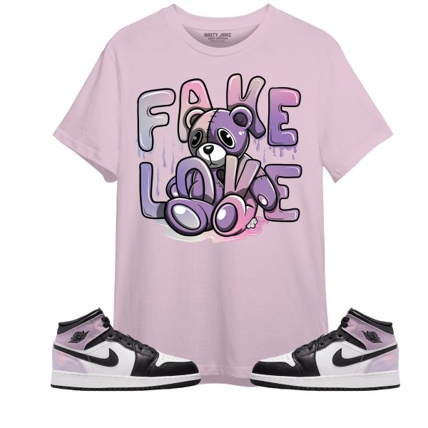 Fake Love Unisex Color Shirt Match Jordan 1 Mid SE Zen Master Jezsport.com