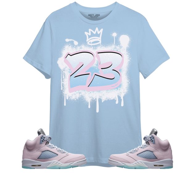 Number 23 Graffiti Unisex Color Shirt Match Jordan 5 Retro Easter 2022 Jezsport.com