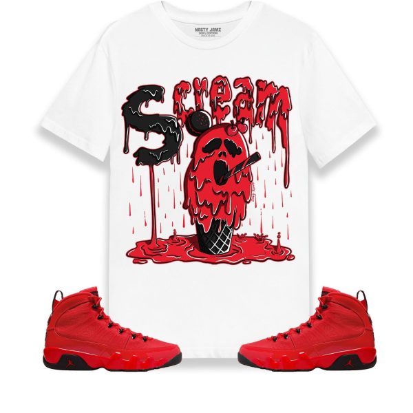 Scream Unisex Shirt Match Jordan 9 Retro Chile Red Jezsport.com