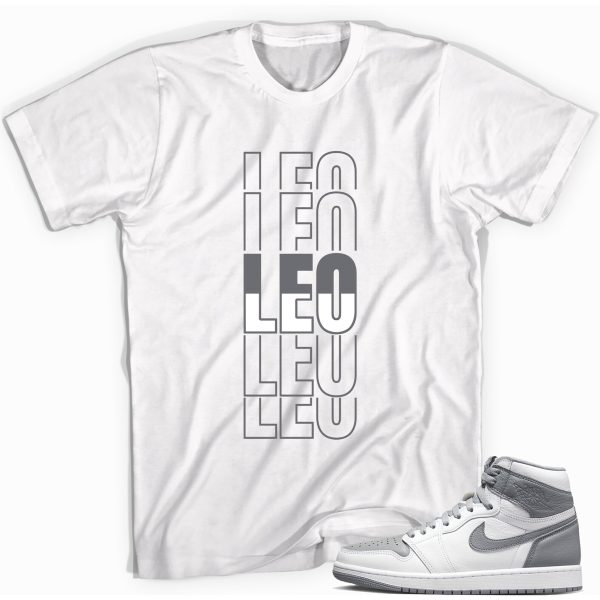 Leo Sneaker Shirt Match Jordan 1 High OG Stealth Jezsport.com