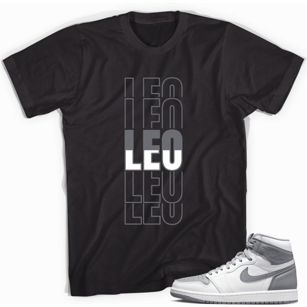 Leo Sneaker Shirt Match Jordan 1 High OG Stealth Jezsport.com