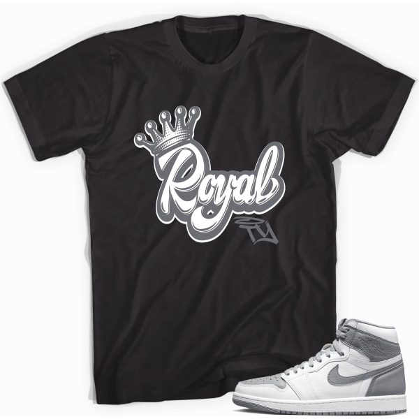 Royalty Sneaker Shirt Match Jordan 1 High OG Stealth Jezsport.com