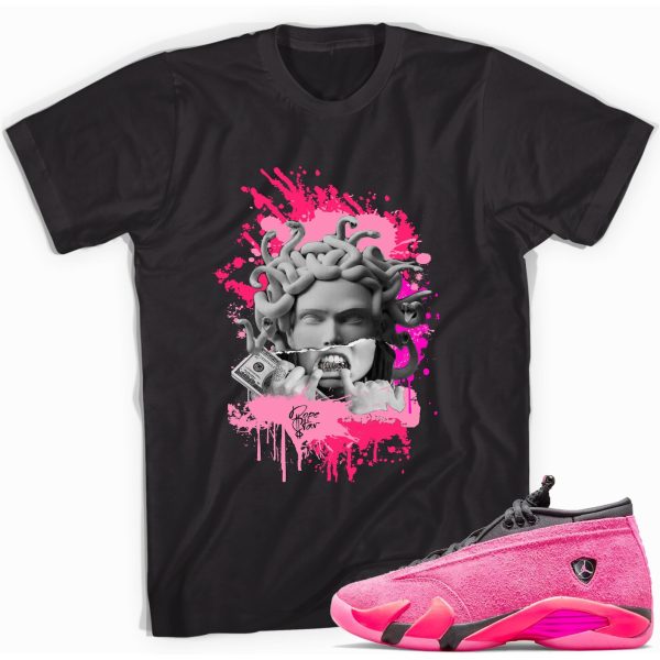 Medusa Adult Unisex T-Shirt Match Jordan 14 Shocking Pink Jezsport.com