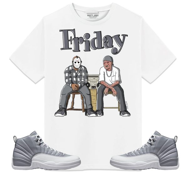 Friday Unisex Shirt Match Jordan 12 Retro Stealth Jezsport.com