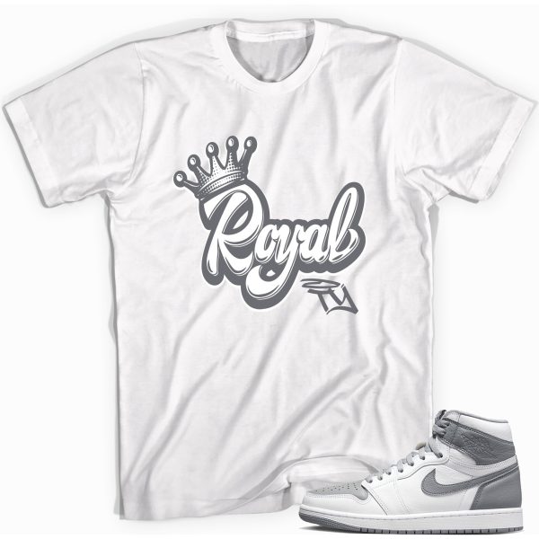 Royalty Sneaker Shirt Match Jordan 1 High OG Stealth Jezsport.com