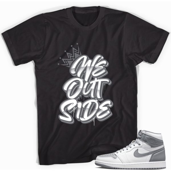 Outside Sneaker Shirt Match Jordan 1 High OG Stealth Jezsport.com