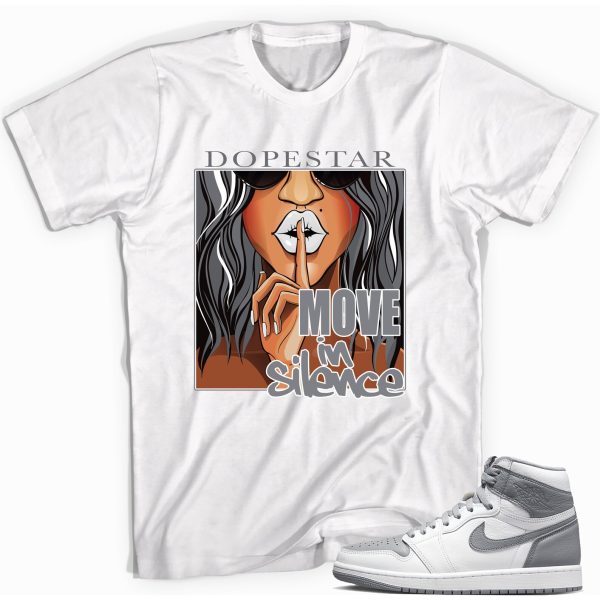 Move in Silence Sneaker Shirt Match Jordan 1 High OG Stealth Jezsport.com