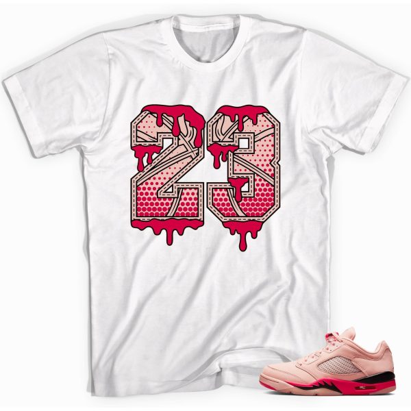 23 Drip Shirt Made to Match Jordan 5s Arctic Orange Jezsport.com