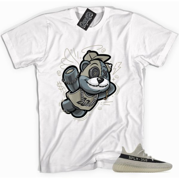 Slam Dunk Bear Sneaker Shirt Made to Match 350 V2 Slate Jezsport.com