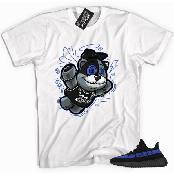 Slam Dunk Bear Sneaker Shirt Made to Match 350 V2 Dazzling Blue Jezsport.com