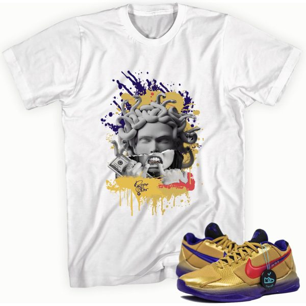 Medusa Adult Unisex Sneaker Shirt Made to Match 5 Protro Undefeated Hall of Fame Jezsport.com