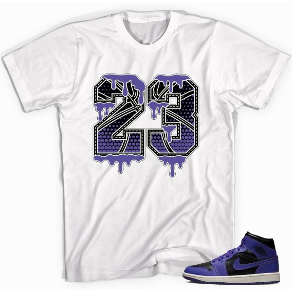 23 Drip Unisex Shirt Made to Match Jordan 1s Mid Purple Black Jezsport.com