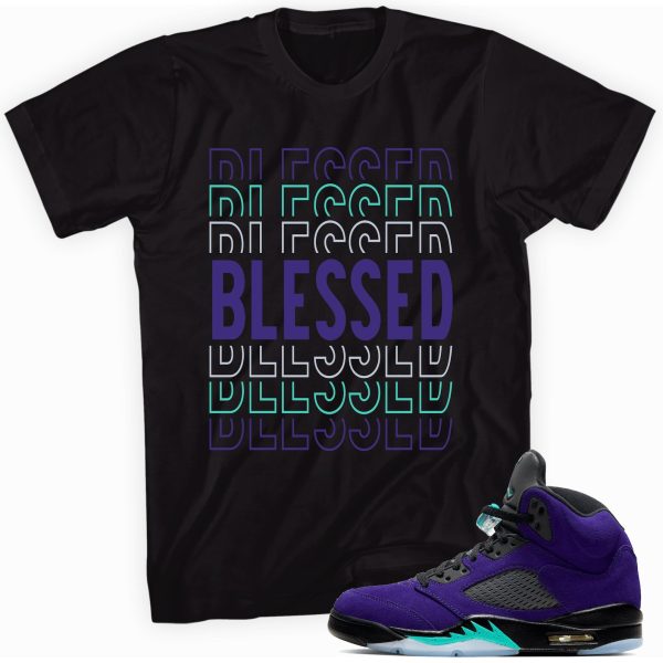 So Blessed Shirt Made to Match Jordan 5s Retro Alternate Grape Jezsport.com