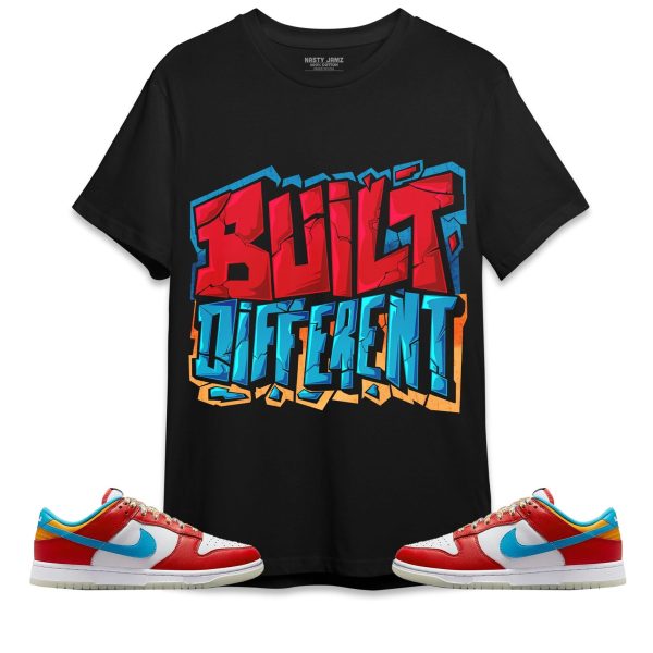 Built Different Unisex Shirt Match Dunk Low LeBron James Fruity Pebbles Jezsport.com