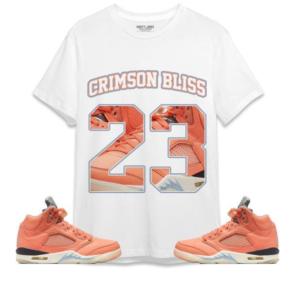 Number 23 CM5 Name Unisex Shirt Match Jordan 5 Crimson Bliss Jezsport.com