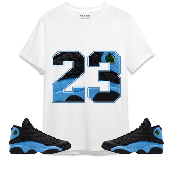 Number 23 CM13 Unisex Shirt Match Jordan 13 Black University Blue Jezsport.com