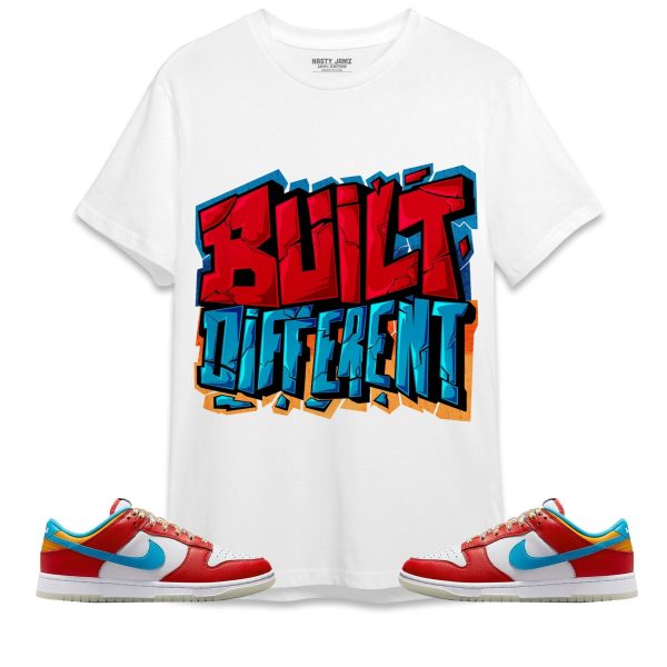 Built Different Unisex Shirt Match Dunk Low LeBron James Fruity Pebbles Jezsport.com