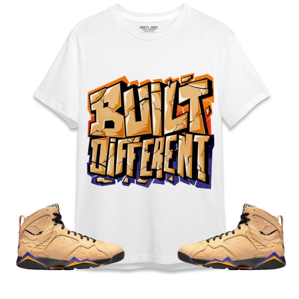 Built Different Unisex Shirt Match Jordan 7 SE Afrobeats Jezsport.com