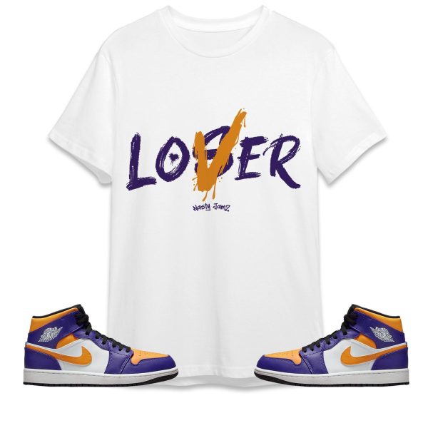 Loser Lover Unisex Shirt Match Jordan 1 Mid Purple University Gold Jezsport.com