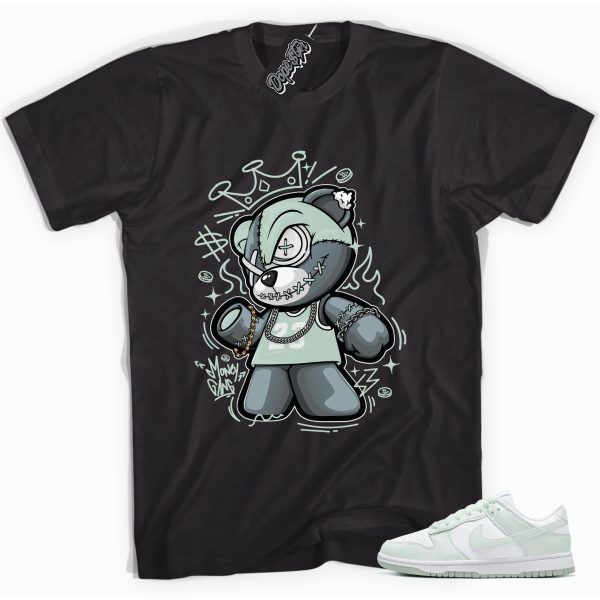 Money Gang Bear Sneaker Shirt Made to Match Dunk Low Next Nature White Mint Jezsport.com