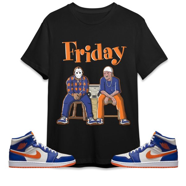 Friday Unisex Shirt Match Jordan 1 Mid Wheaties Knick Jezsport.com